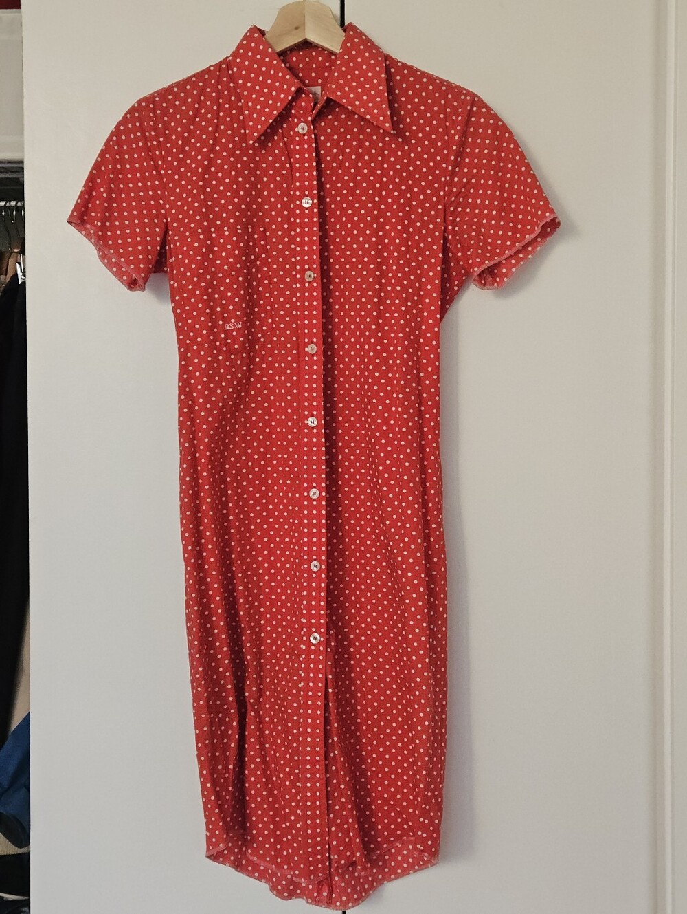 Paul Smith Shirt Dress Red Polka Dot